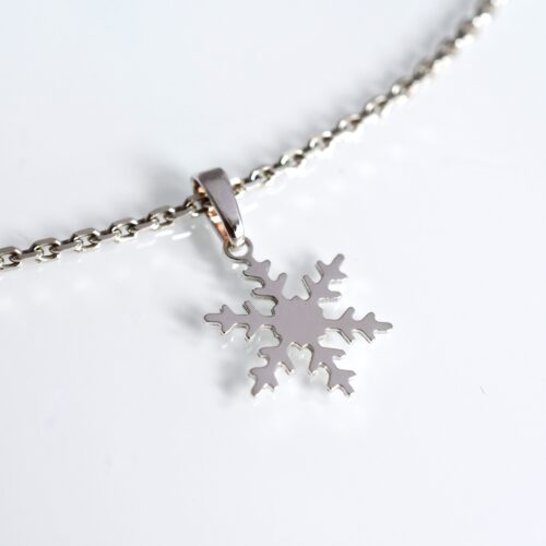 Strieborný náhrdelník "Snehová vločka"